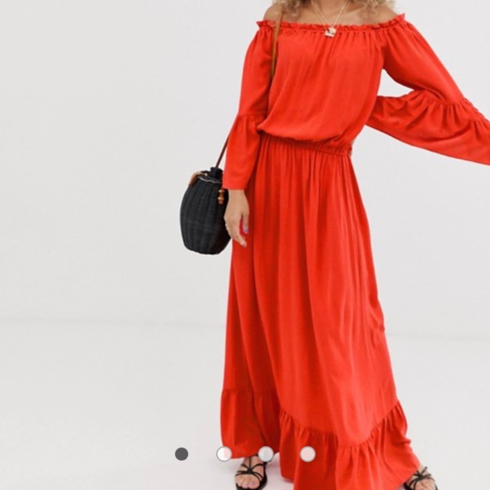 ASOS red maxi dress